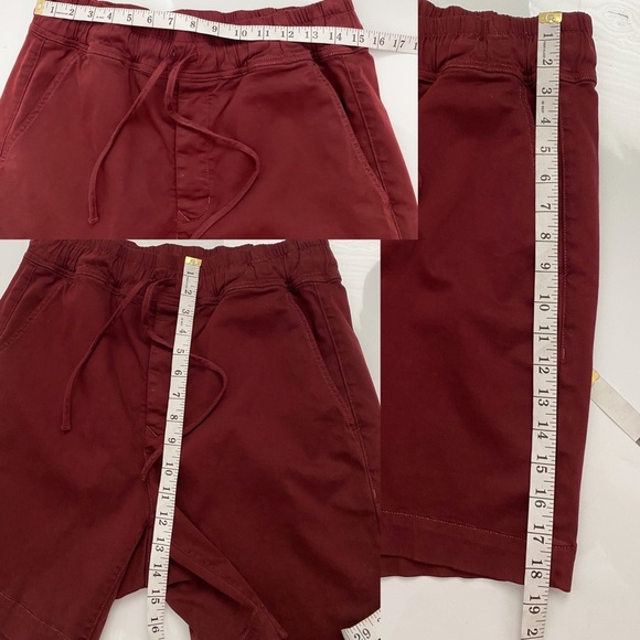 $245‼️COTTON CITIZEN Burgundy Maroon Red Simon Shorts Classic USA Soft Stretch M - Picture 9 of 10
